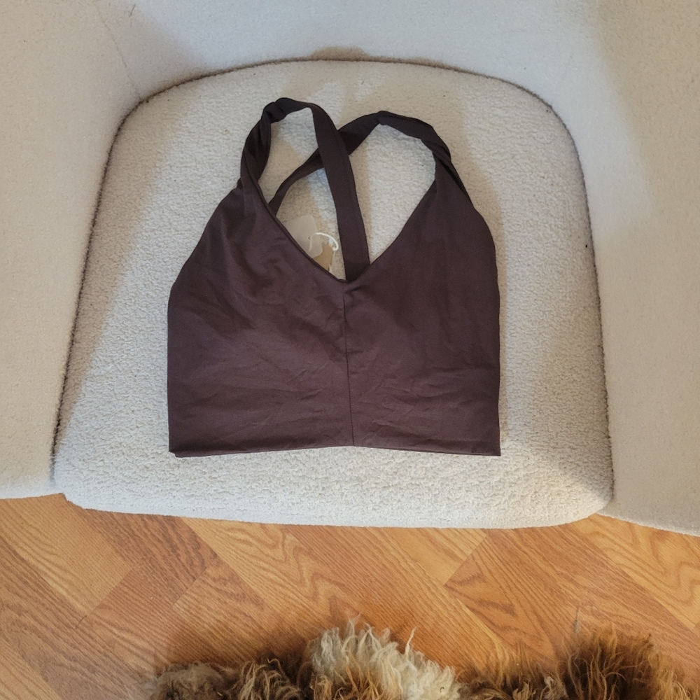 Indigo Luna Agni Cross Top, Carob, M,NWT